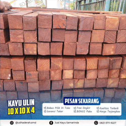 kau ulin 10 x 10 x 4 - Fariz Asyraf Kayu Ulin 10X10X4