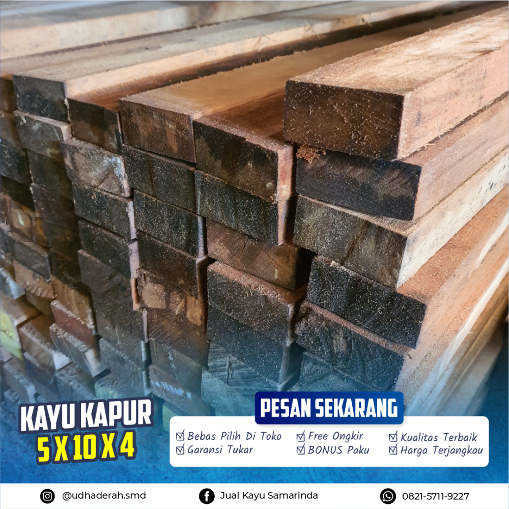 kayu kapur 5 x 10 x 4 - Fariz Asyraf